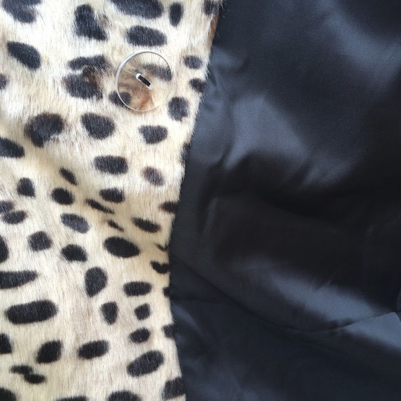 AVEC LES FILLES Faux Fur Leopard Cheetah Coat NWT - Picture 7 of 8